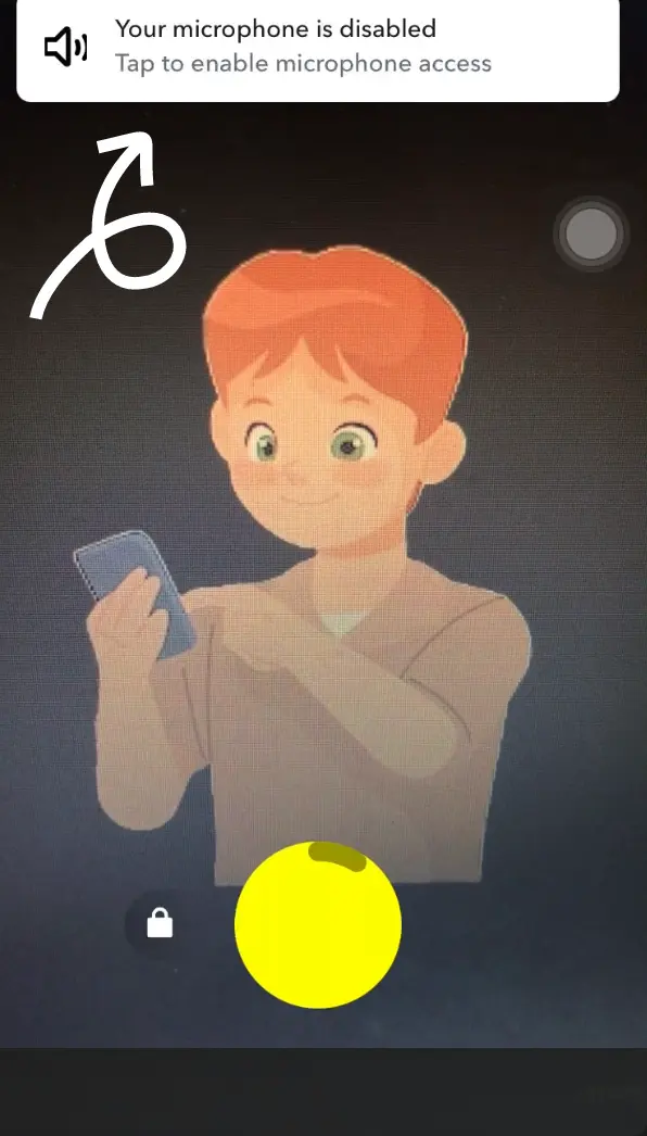 microphone disable for snapchat