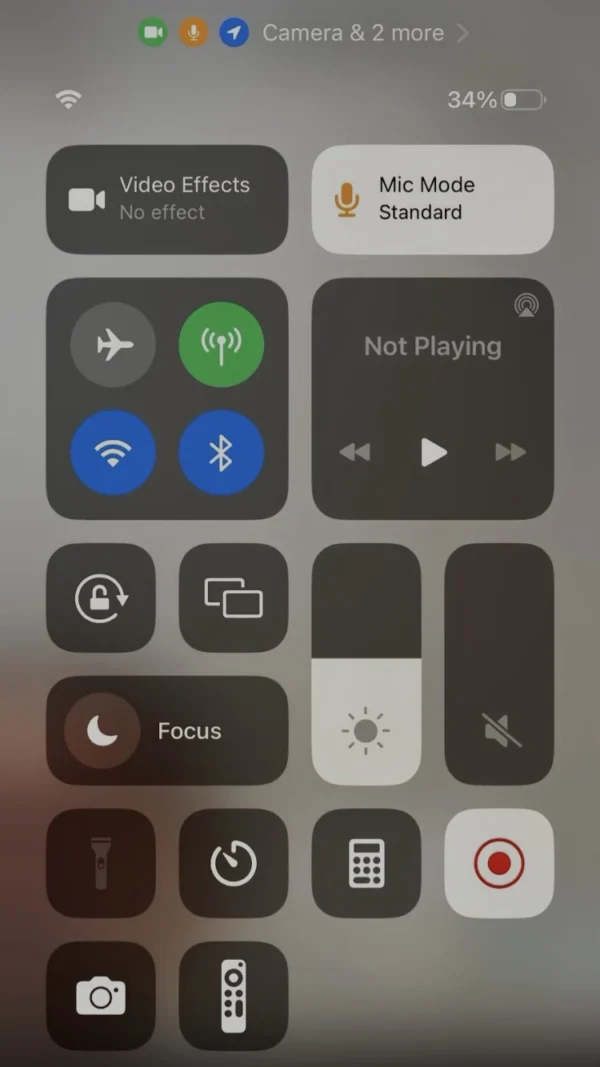 open the control center