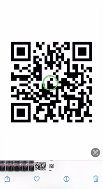 open the qr code picture