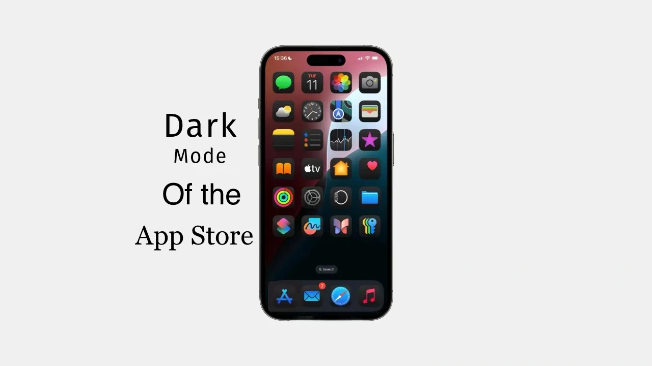 dark mode of app store in ios 18 beta 2