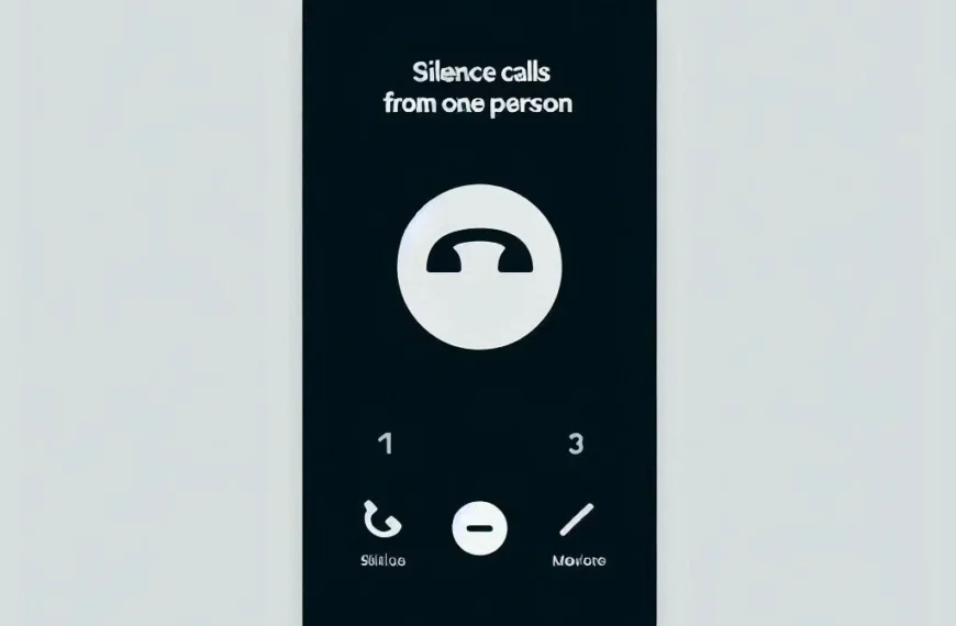 how to silence calls from one person on iphone 14