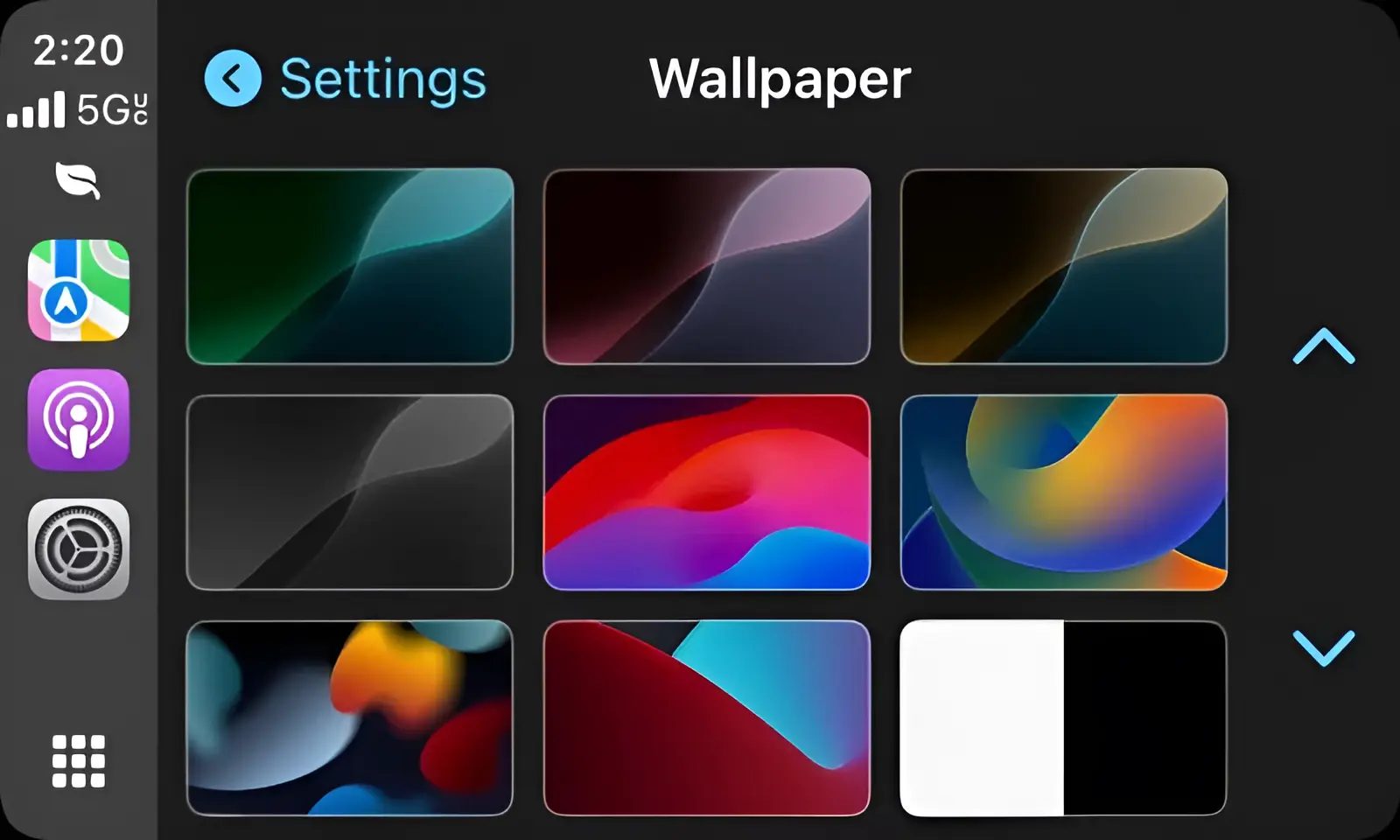 CarPlay Wallpapers in ios 18 beta 4