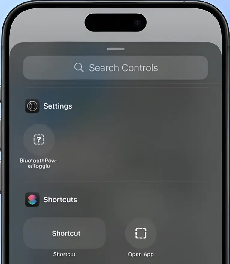 Improvements in Control Center in ios 18 beta 4