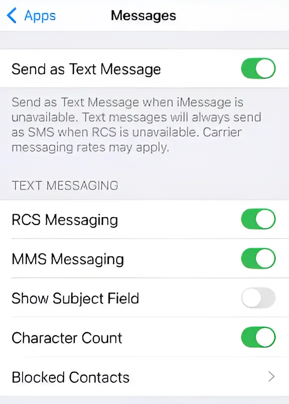 Support RCS Messages in ios 18 beta 4