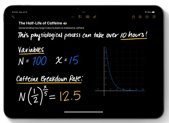 calculator in ipados 18