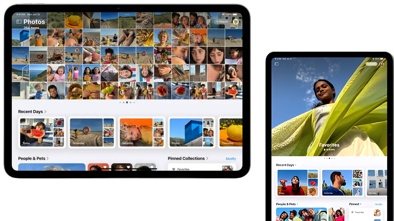 customized photos app in ipados 18