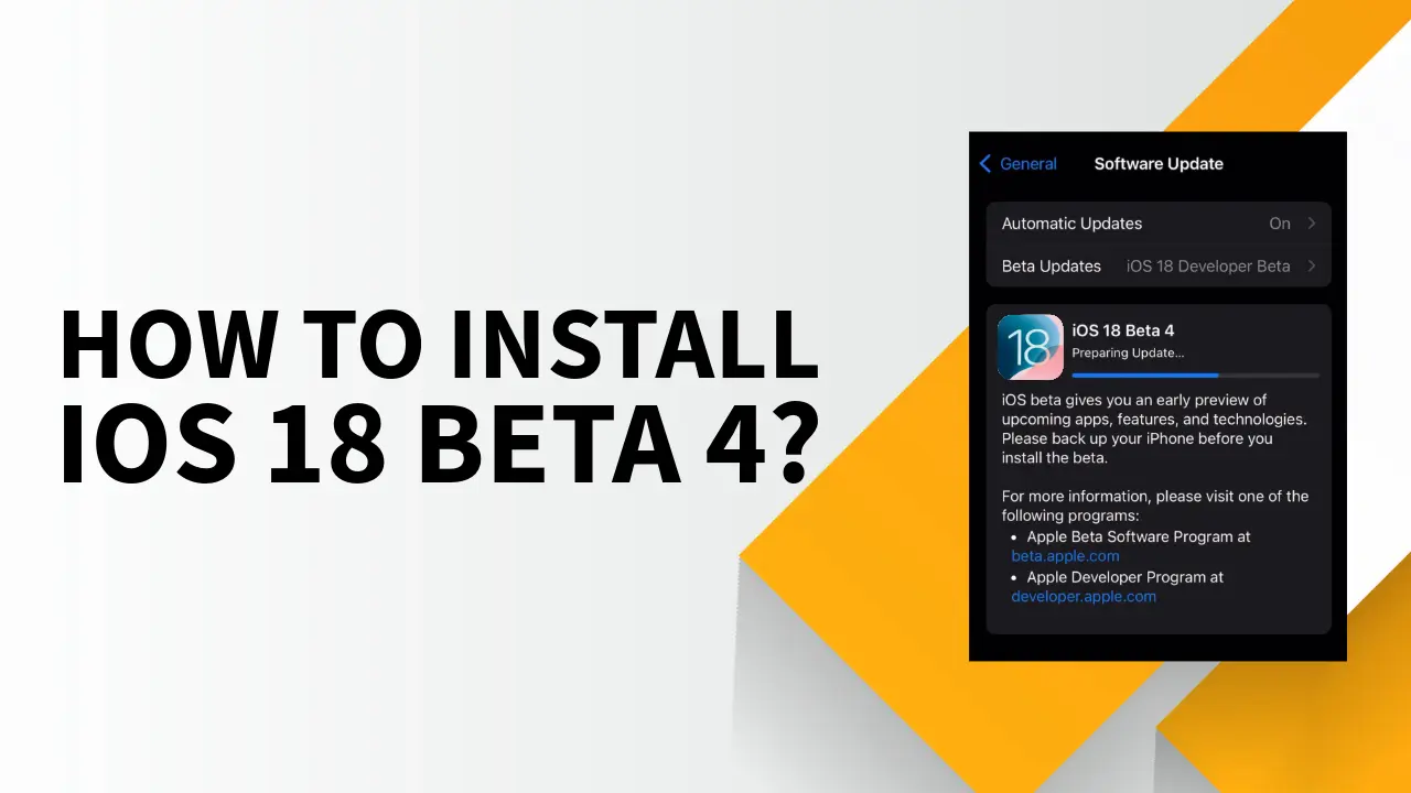 how to install ios 18 developer beta 4