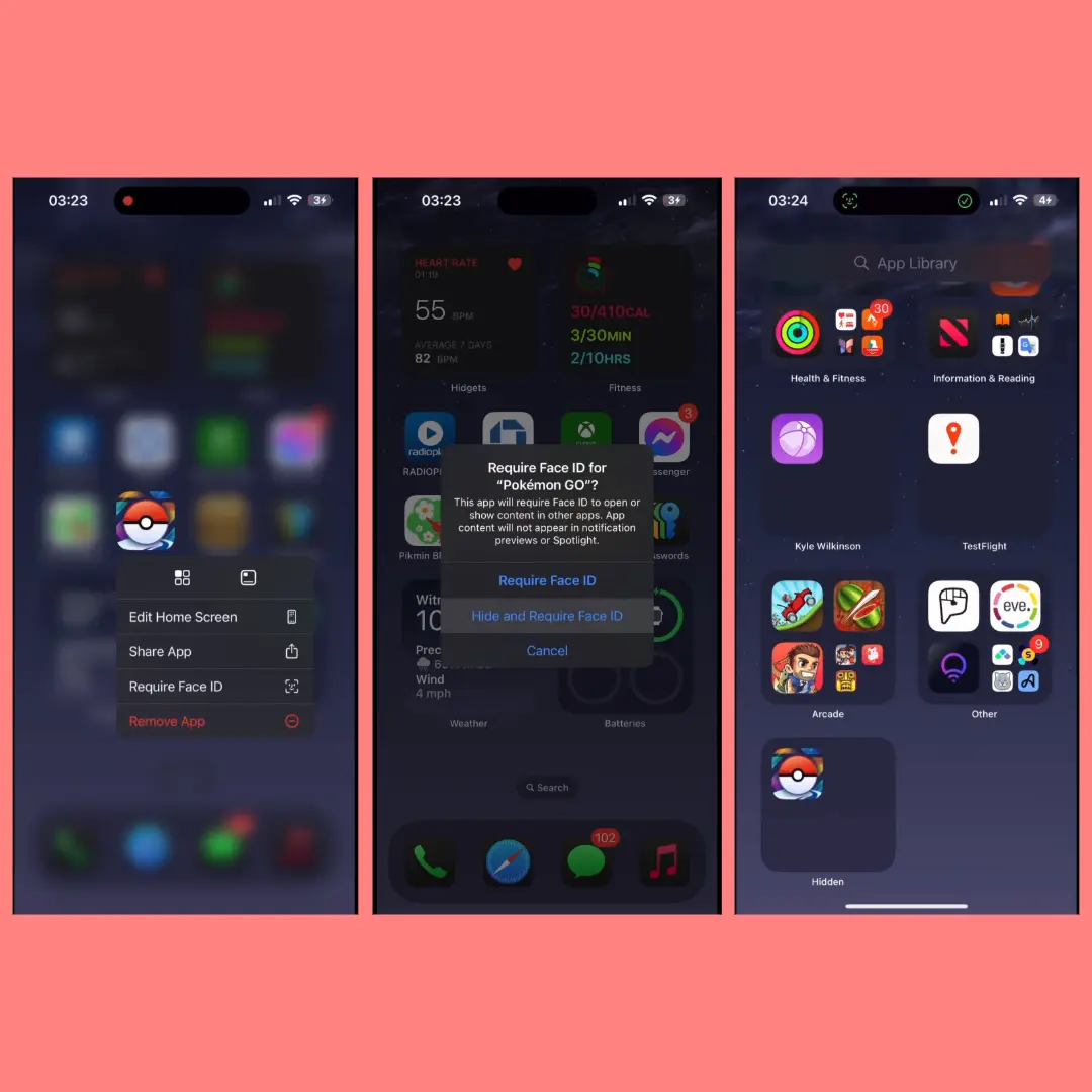 introduce hidden and locked app in ios 18 public beta