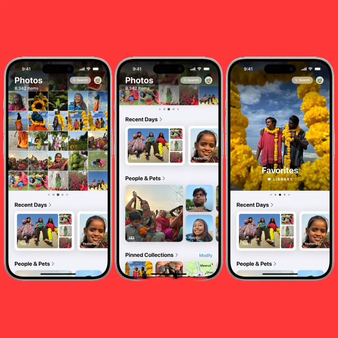 redesign photo app in ios 18 public beta