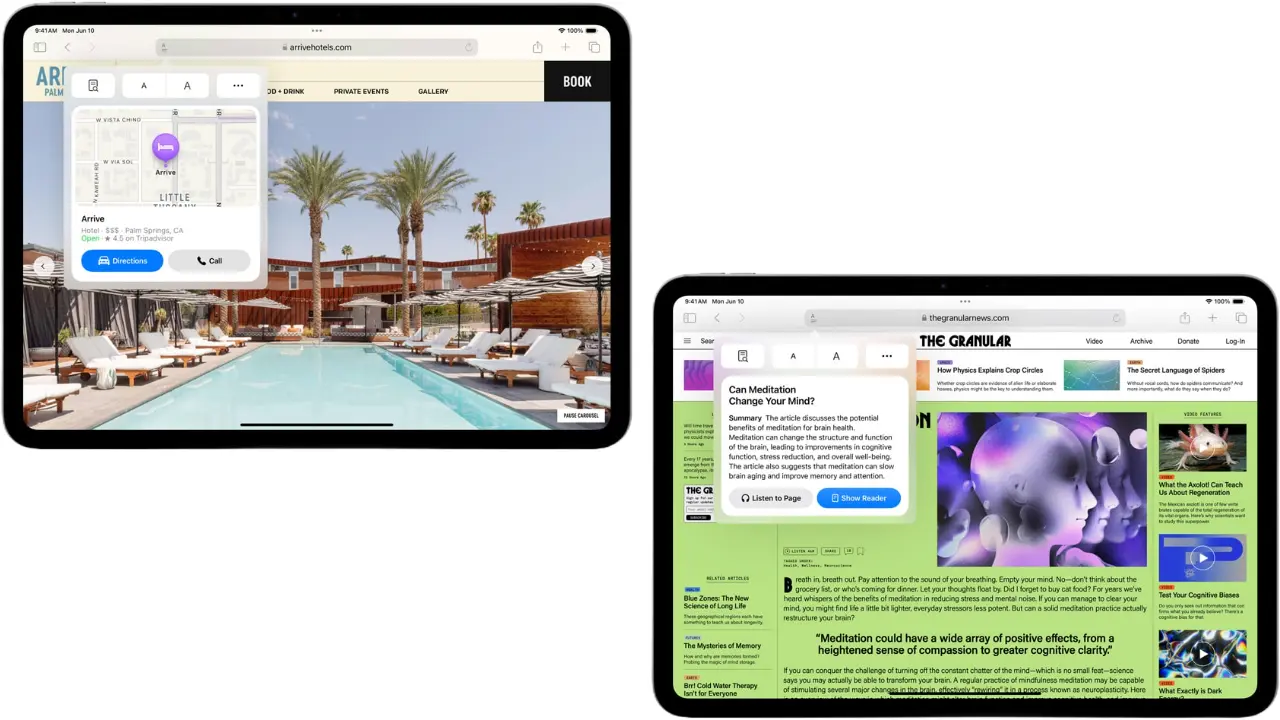 safari app in ipados 18